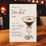 A Tini Bit Older Espresso Martini Birthday Party Invitation<br><div class="desc">Celebrate in sophisticated style with our A Tini Bit Older Espresso Martini Birthday Party Invitation! This chic invitation features a sleek design, complete with a playful nod to espresso martinis, setting the perfect tone for a trendy and elegant celebration. Ideal for those who appreciate a good cocktail and great company,...</div>