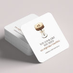A Tini Bit Older Espresso Martini Party Favor Square Paper Coaster<br><div class="desc">Raise a glass and protect your surfaces in style with these "A Tini Bit Older" martini birthday party coasters! Featuring a hand drawn watercolor espresso martini adorned with a chic coquette bow, making it a perfect party favor for milestone celebrations like 21st, 30th, 40th, and beyond. The script typography and...</div>