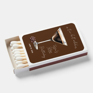 A Tini Bit Older, Espresso Martini Party Favors Matchboxes