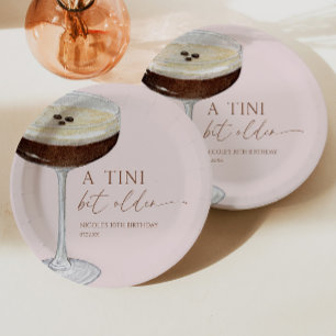 A Tini Bit Older Expresso Martini Birthday Party Paper Plates