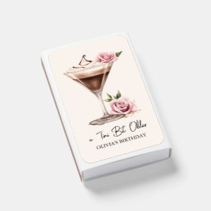 A Tini Bit Older Floral Espresso Martini Birthday Matchboxes
