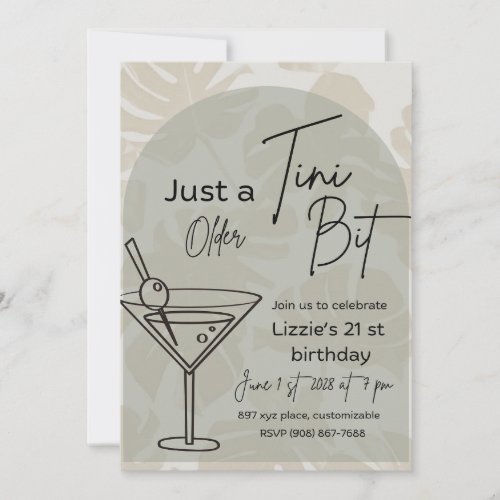 A tini bit older invitation