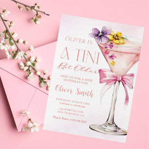 A Tini Bit Older Martini 30th Birthday Party Invitation