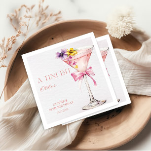 A Tini Bit Older Martini 30th Birthday Party  Napkins