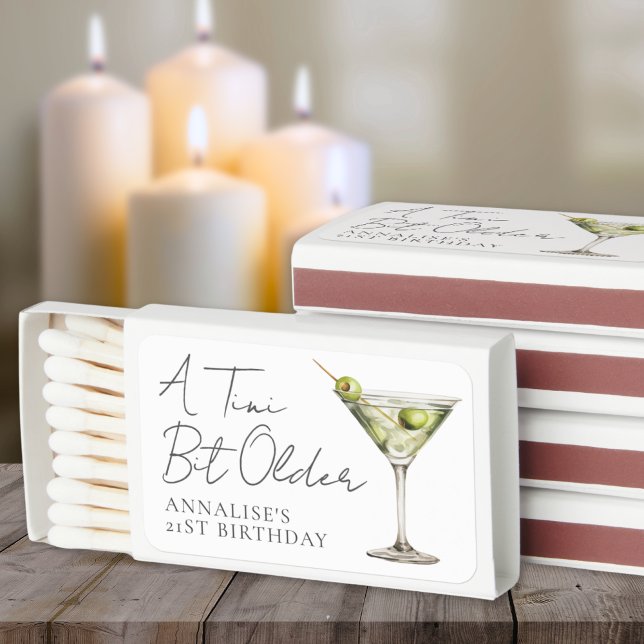 A Tini Bit Older Martini Birthday Matchboxes (A Tini Bit Older Martini Birthday Matchboxes)