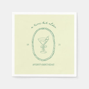 A Tini Bit Older" Martini Birthday Napkins