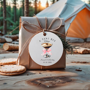 A Tini Bit Older Martini Birthday party  Favor Tags