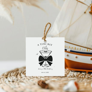 A tini Bit Older Martini Birthday Party Favor Tags