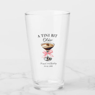 A Tini Bit Older Martini Birthday party Glass