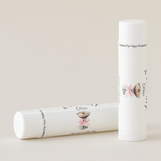 A Tini Bit Older Martini Birthday party  Lip Balm (Front)