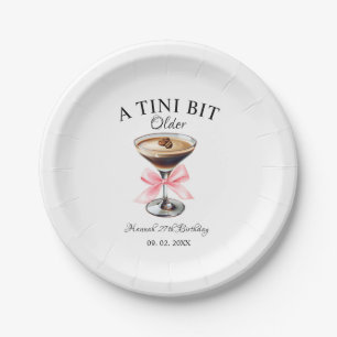 A Tini Bit Older Martini Birthday party  Paper Plates