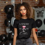 A Tini Bit Older Martini Birthday party shirt,  T-Shirt<br><div class="desc">Celebrate in style with the A Tini Bit Older Martini Birthday party shirt, the perfect blend of chic and playful for your next milestone event. Featuring a sleek martini glass design and the witty phrase "A Tini Bit Older, " this shirt is great for birthday festivities, whether you're turning 21,...</div>