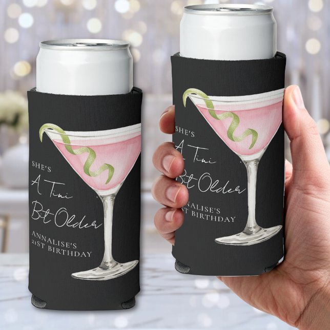 A Tini Bit Older Martini Birthday Seltzer Can Cooler (A Tini Bit Older Martini Birthday Seltzer Can Cooler)