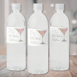 A Tini Bit Older Martini Birthday Water Bottle Label<br><div class="desc">A Tini Bit Older Birthday Water Bottle Label. This playful design features a watercolor pink cosmopolitan martini glass with a lime twist on the right side, paired with the phrase “A Tini Bit Older” at the top in stylish handwritten script for a fun, cheeky vibe. The birthday person's name and...</div>