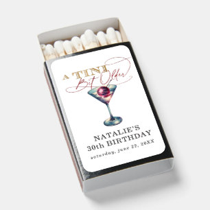 A Tini Bit Older Martini Cherry Birthday Matchboxes