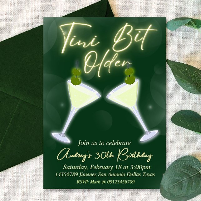 A Tini Bit Older - Martini Invitation (A Tini Bit Older - Martini Invitation
)