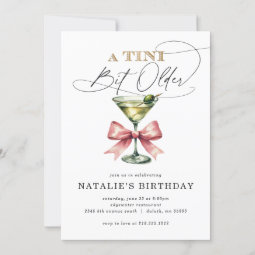 A Tini Bit Older | Tinis And Bikinis | Martini Theme | Party Garland