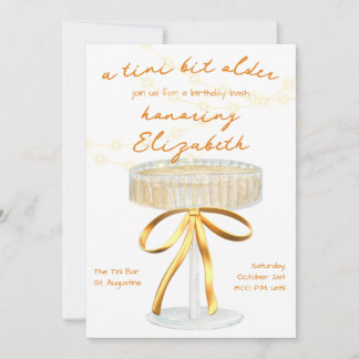 A Tini Bit Older Martini Theme Birthday Invitation