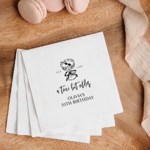 A Tini Bit Older Martini Themed Birthday Party Napkins
