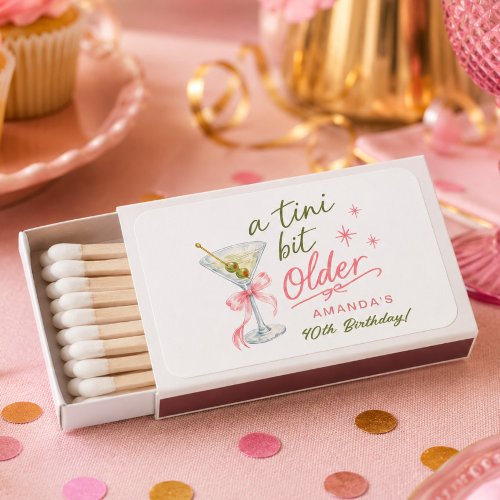 A Tini Bit Older Matchbox Favor Matchboxes