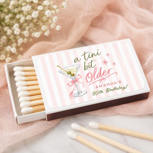 A Tini Bit Older Matchbox Favor Matchboxes