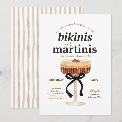A Tini Bit Older Party Espresso Martini Theme