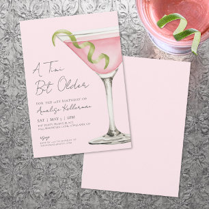 A Tini Bit Older Pink Birthday Party Invitation