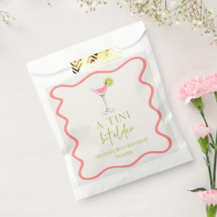 A Tini Bit Older Pink Cosmo Martini Birthday Party Favor Bag
