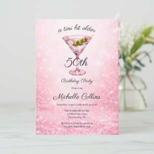 A Tini Bit Older Women’s 50th Birthday Party  Invitation
