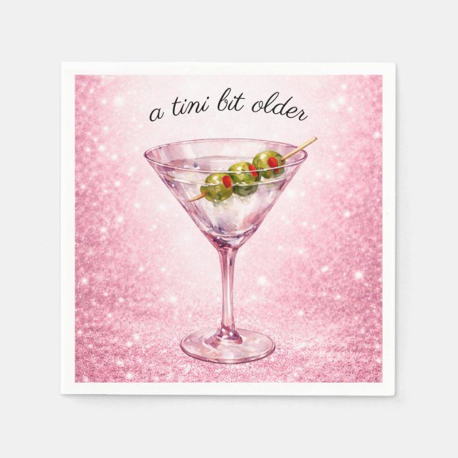 A Tini Bit Older Women’s Birthday Party  Napkins (Front)