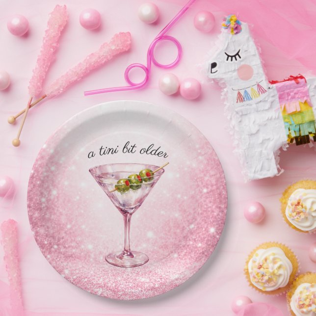 A Tini Bit Older Women’s Birthday Party  Paper Plates (Party)