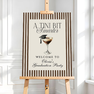 A Tini Bit Smarter Espresso Martini Graduation Foam Board