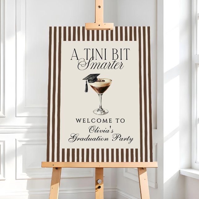 A Tini Bit Smarter Espresso Martini Graduation Foam Board (Creator Uploaded)