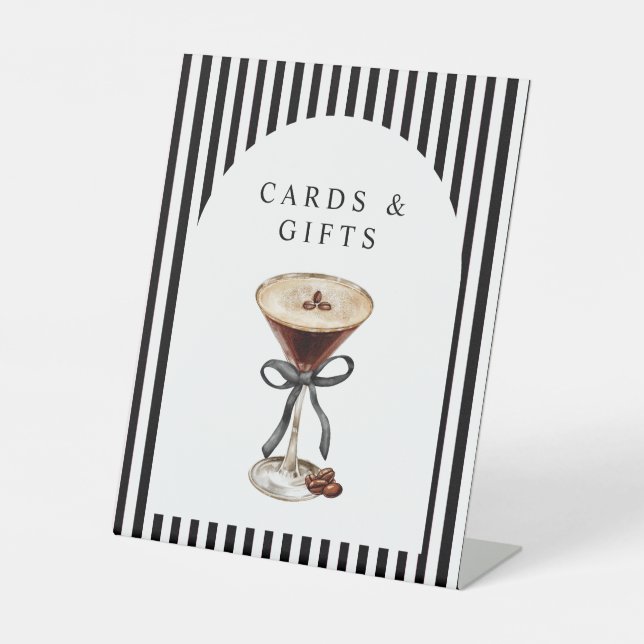 A Tini On is on the Way Baby Shower  Pedestal Sign (Front)