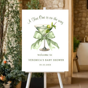 A Tini One Coquette Baby Shower Welcome Sign