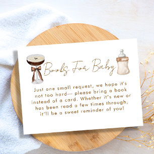 A Tini One Espresso Martini Books For Baby Shower Enclosure Card