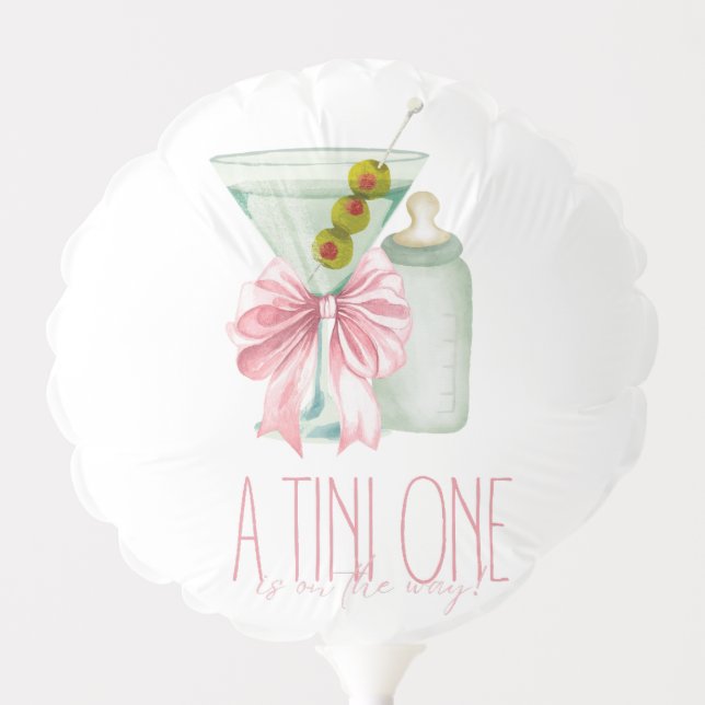A Tini One Girl Balloon (Front)