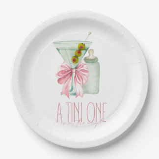 A Tini One Girl Paper Plates