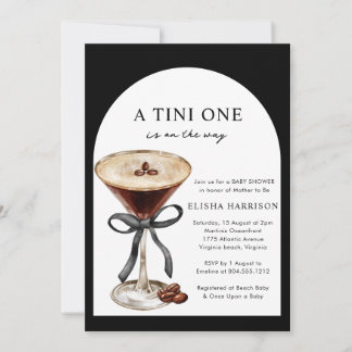 A Tini One Is on the Way Baby Shower Invitation
