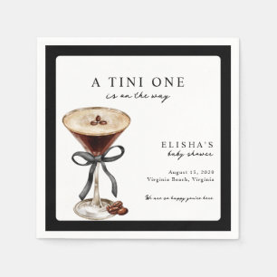 A Tini One Is on the Way Baby Shower  Napkins