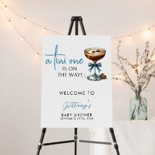 A Tini One Is On The Way Baby Shower Welcome Foam Board