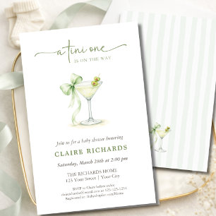 A Tini One Is On The Way Budget Baby Shower Flyer