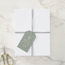 A Tini One Martini Baby Shower Thank You Favor Tag