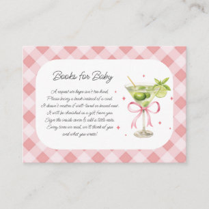 A Tini One Martini Girl Books for Baby Card