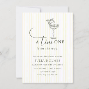 a Tini One Modern Elegant Baby Shower Invitation