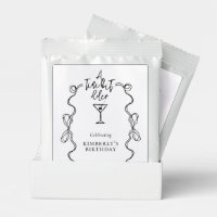 A Tiny Bit Older Black Wavy Border Birthday Party