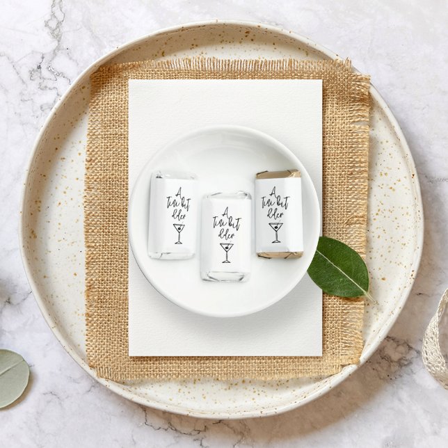 A Tiny Bit Older Chic Black Martini Birthday Hershey's Miniatures (Creator Uploaded)