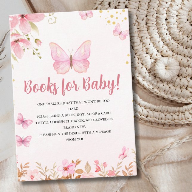 A Tiny Butterfly Arrives: Celebrating a Baby Girl Enclosure Card (Creator Uploaded)