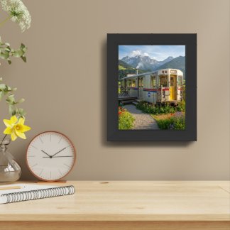 A tiny home made out of a Chicago subway Framed Art