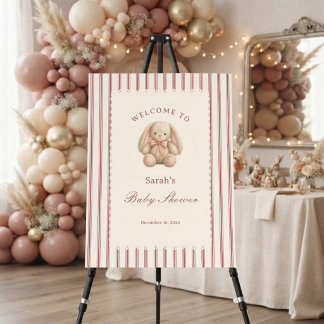 A Tiny Story Begins Baby Shower Welcome sign